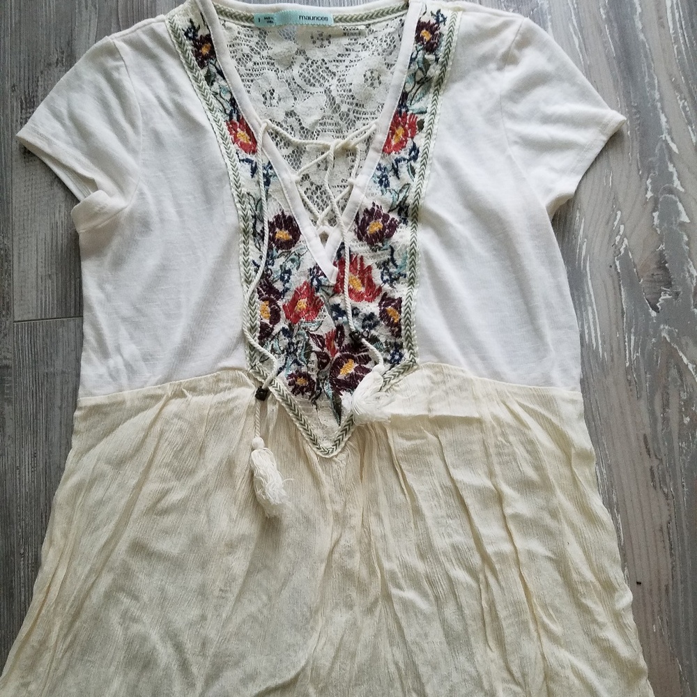 Cream boho top